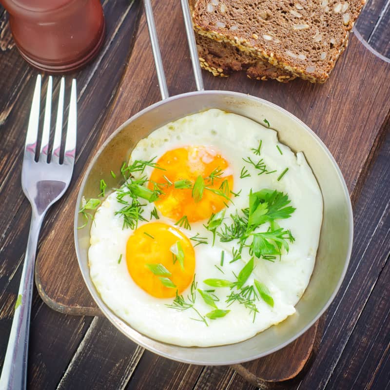 The Perfectly Cooked Sunny Side Up Eggs